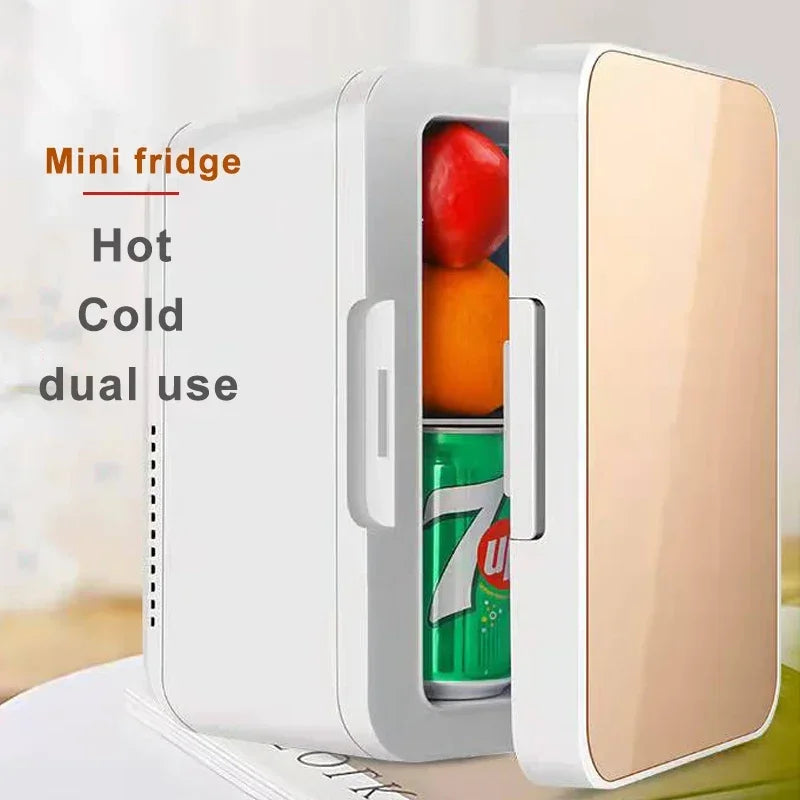 Portable Mini Fridge for Car and Home – Compact Refrigerator with Cooling & Heating