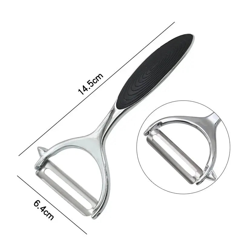 Descascador de Legumes Inox Multiuso | Pelador de Batata, Cenoura, Frutas e Utensílios de Cozinha