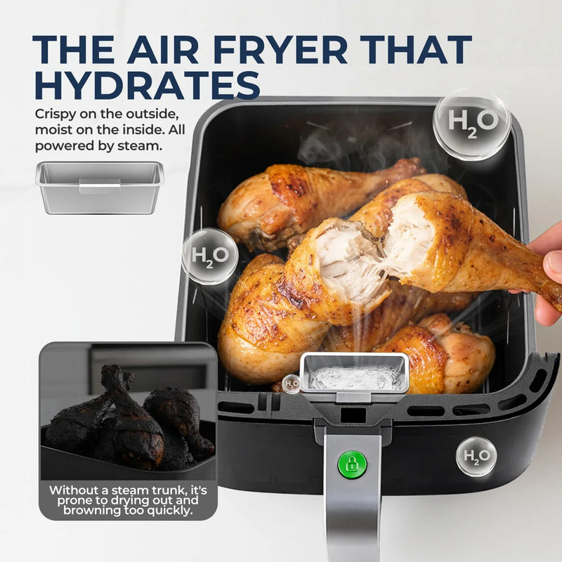 5L Air Fryer with Touch Control – Oilless Electric Cooker with Nonstick Basket & Viewing Window, Family Size