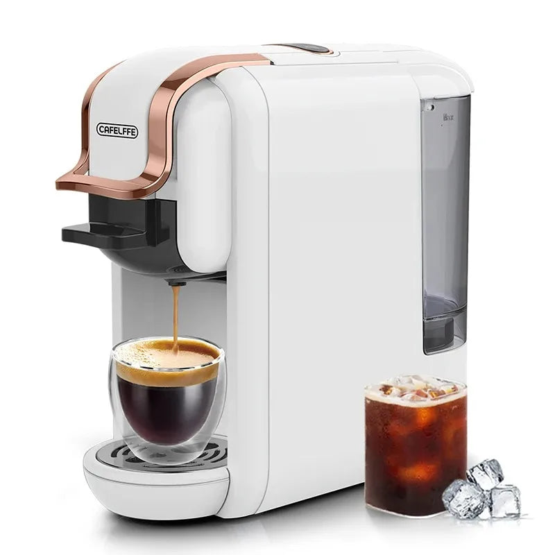 Cafelffe 4-in-1 Coffee Machine – Compatible with Nespresso, Dolce Gusto, ESE Pods & Ground Coffee | 19 Bar Hot & Cold Espresso Maker