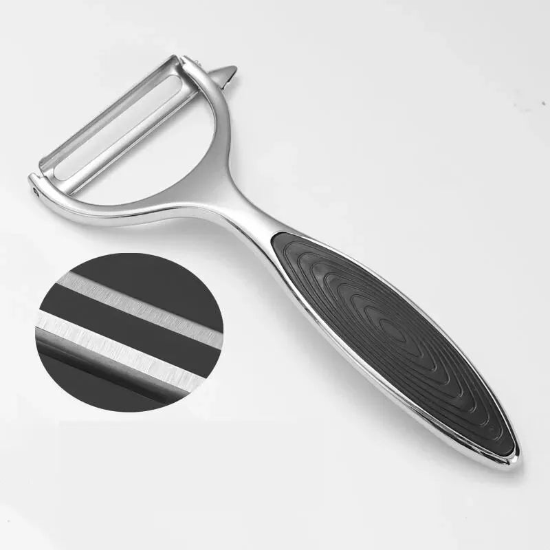 Descascador de Legumes Inox Multiuso | Pelador de Batata, Cenoura, Frutas e Utensílios de Cozinha