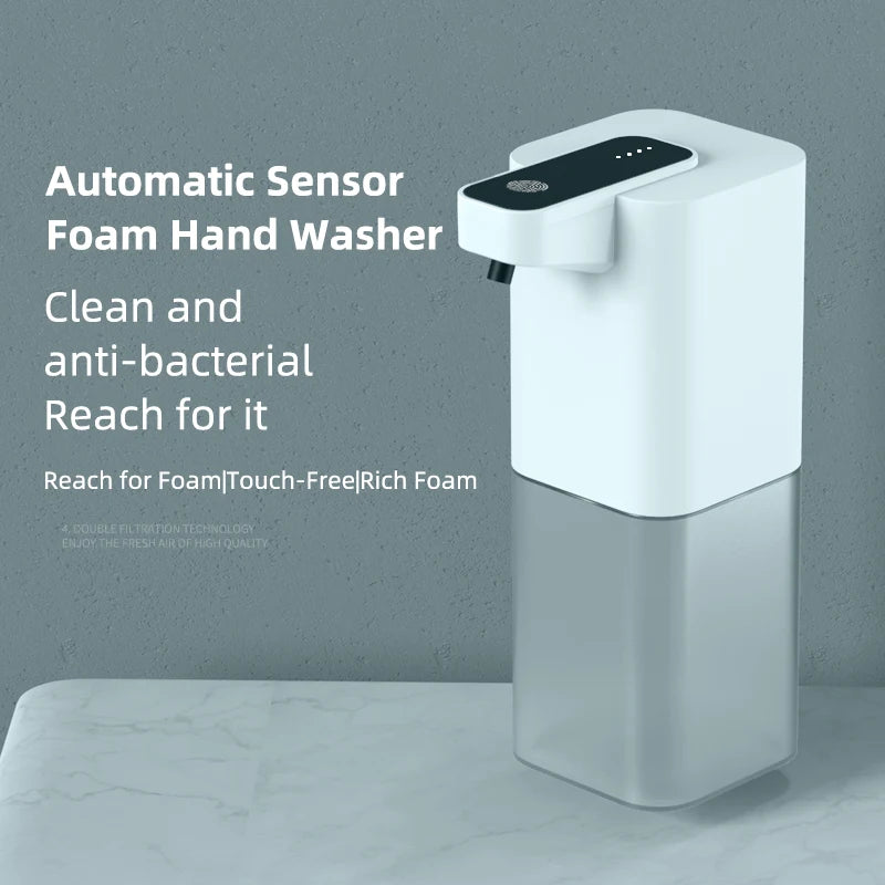 Dispenser Automático de Sabão Espuma P5 | Sensor Infravermelho USB Recarregável para Banheiro e Cozinha
