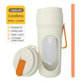 Liquidificador Portátil USB 400ml | Mini Juicer Elétrico 2 Copos para Sucos, Smoothies, Laranja e Limão