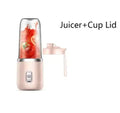 Liquidificador Portátil USB 400ml | Mini Juicer Elétrico 2 Copos para Sucos, Smoothies, Laranja e Limão